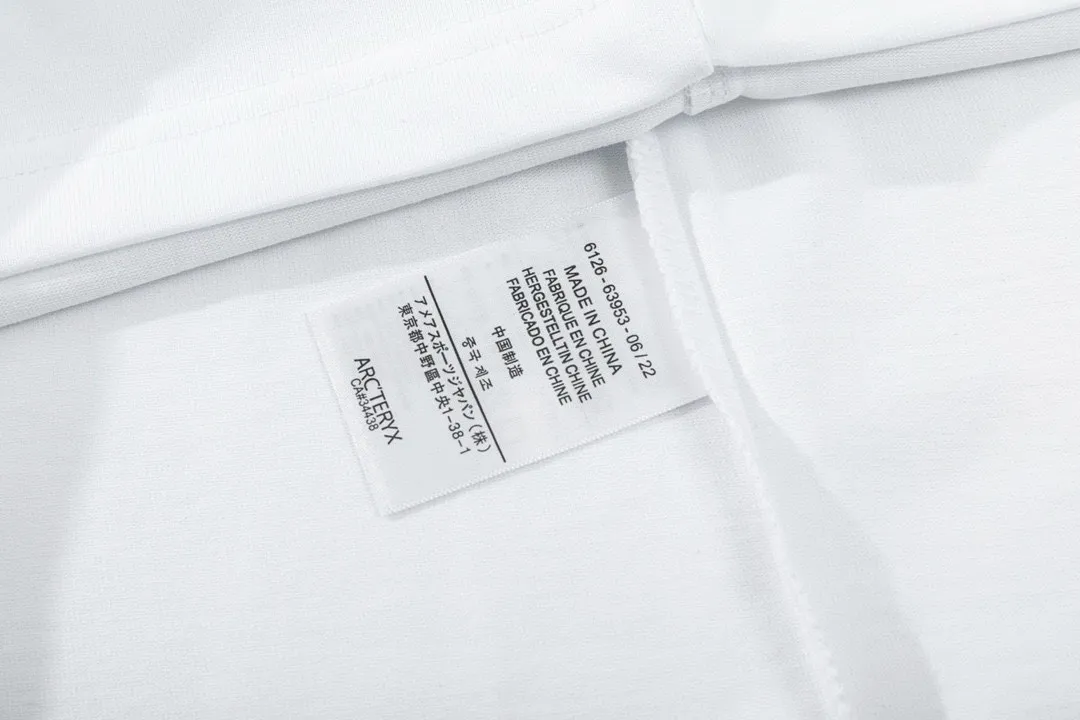 ARC TERYX JILSANDER 2025New Arrival 3M logo Same Style t 100％ 32 ：White Size：XS-L